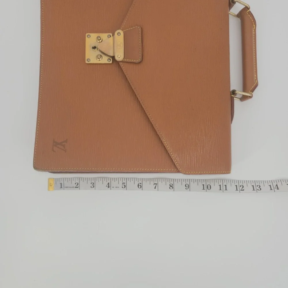 Louis Vuitton Epi Leather Serviette Conseiller Briefcase Attaché Brown MI815 VTG